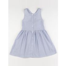 Robe blanc, bleu - Okaidi - Blanc - fille & 10 ans - Seconde main