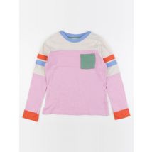 Tee-shirt beige, rose - Mini Boden - Beige - fille & 9/10 ans - Seconde main