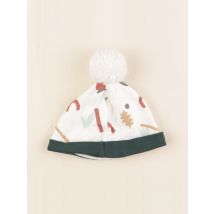 Bonnet blanc, vert - Kapoune - Blanc - mixte & 18 mois - Seconde main