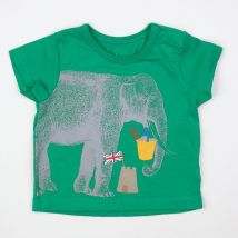 Tee-shirt vert, gris - Baby Boden - Gris - garçon & 0/3 mois - Seconde main