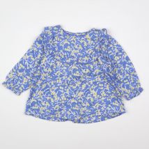 Blouse bleu, jaune - Cadet Rousselle - Bleu - fille & 3 mois - Seconde main