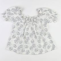 Blouse blanc, bleu (état neuf) - The new society - Blanc - fille & 6 ans - Neuf