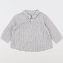 Chemise blanc, bleu - Bonpoint - Blanc - garçon & 6 mois - Seconde main