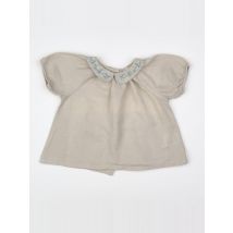 Blouse beige - Bonnet à Pompon - Beige - fille & 12 mois - Seconde main