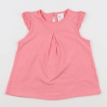 Tee-shirt rose - H&M - Rose - fille & 9/12 mois - Seconde main