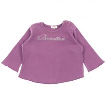 Tee-shirt violet - Benetton - Violet - fille & 3 mois - Seconde main