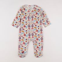 Moulin Roty - pyjama velours multicolore - 12 mois