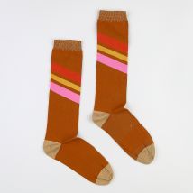 Longlivethequeen - chaussettes marron (neuf) - 12 ans
