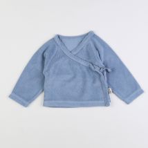 Poudre Organic - cache-coeur éponge bleu (neuf) - 9 mois