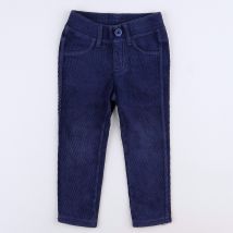 Benetton - pantalon bleu - 9/12 mois
