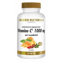 Golden Naturals Vitamine C 1000 mg met rozenbottel 60tb