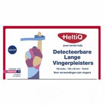 Heltiq Detect vingerpleister lang textiel 180 x 20mm 100st