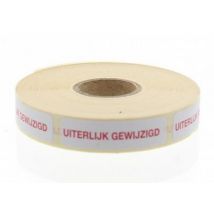 Blockland Strooketiket uiterlijk gewijzigd 44 x 11mm 750st