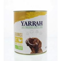 Yarrah Hond brokjes kip in saus bio 820g