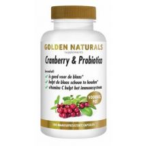 Golden Naturals Cranberry & probiotica 180vc