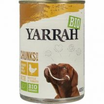 Yarrah Hond brokjes kip in saus bio 405g