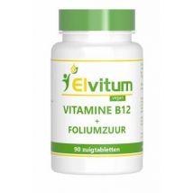 Elvitaal/elvitum Vitamine B12 1000mcg + foliumzuur 90zt