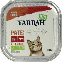 Yarrah Kattenvoer pate met rund bio 100g