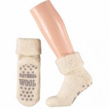 Apollo Slofsok anti slip unisex grijs/beige maat 35-38 1paar