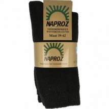 Naproz Thermo sokken zwart maat 39-42 3paar