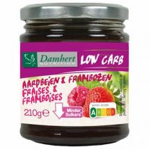 Damhert Confituur aardbei/framboos low carb 210g