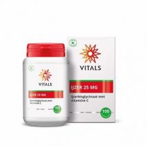 Vitals IJzer 25 mg met Vitamine C 100ca