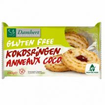 Damhert Kokosringen fruitvulling glutenvrij 240g