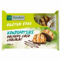 Damhert Kokosrotsen chocolade glutenvrij 250g