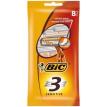 BIC 3 Sensitive pouch wegwerpscheermesjes 8st