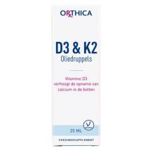 Orthica D3 & K2 oliedruppels 25ml