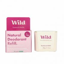 Wild Natural deodorant coconut & vanilla refill 40g