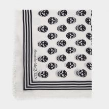 Biker Scarf in Black and Ivory Modal