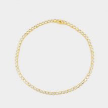 D Chris Tennis Necklace Gold-plated with Zirconiums