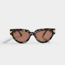 Squared Shaped Sunglasses in Havana Brown