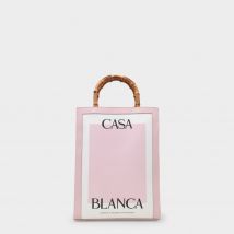 Casa Tote Bag in Pink Canvas