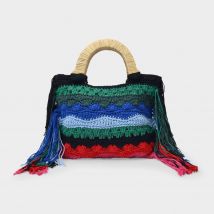 Vera Mini Tote Bag in Multicoloured Crochet