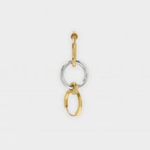 Three Lovers Mono Earring in Vermeil and Silver