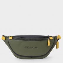 League Fannypack in Green Leather
