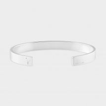 Le 15g Bangle Ribbon Bracelet in Brusched Silver