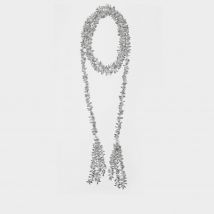Echarpe Necklace in Silver