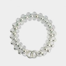 Trinity Choker in Silver and Clear Acrylic