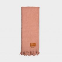 Blanket Scarf in Pink Wool