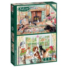 2 Puzzles - Animals at Home