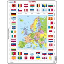 Carte et Drapeaux de l'Europe (en Français)