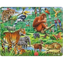 Puzzle Cadre - Les Animaux de la Jungle