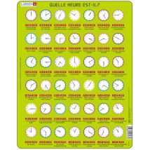 Puzzle Cadre - Apprendre l'Heure (en Français)