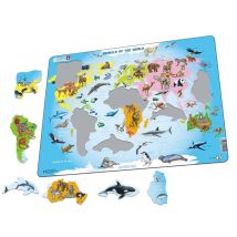 Puzzle Cadre - Animals of the World (en Hollandais)