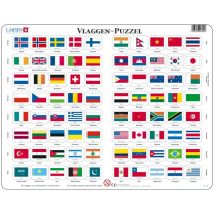 Puzzle Cadre - Vlaggen (en Hollandais)