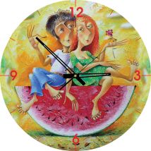 Puzzle Horloge - Je t'aime, un peu, beaucoup, passionément... (Pile non fournie)