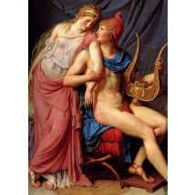 Jacques-Louis David: L'amour d'Hélène et Paris (détail), 1788
